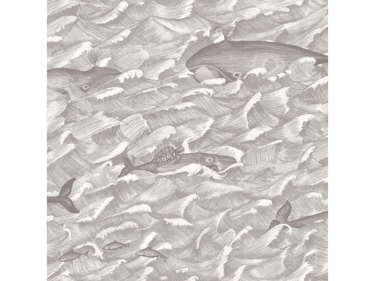 Cole & Son WP: Whimsical Melville 103/1004.CS.0 Soft Black & White