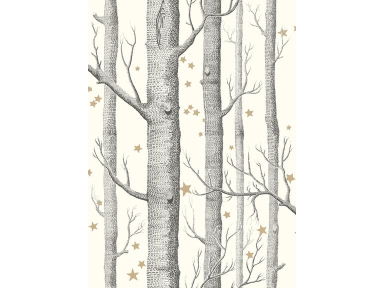 Cole & Son WP: Whimsical Woods & Stars 103/11050.CS.0 Black & White
