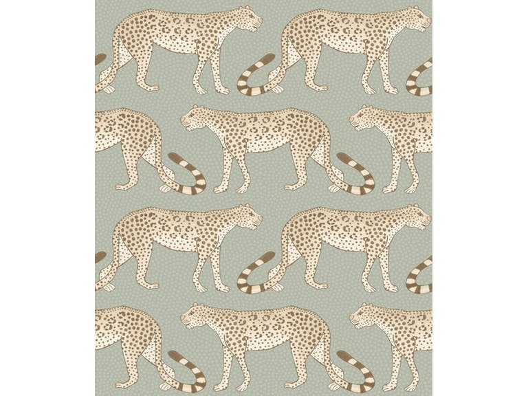 Cole & Son WP: Ardmore Leopard Walk 109/2009.CS.0 Olive & White