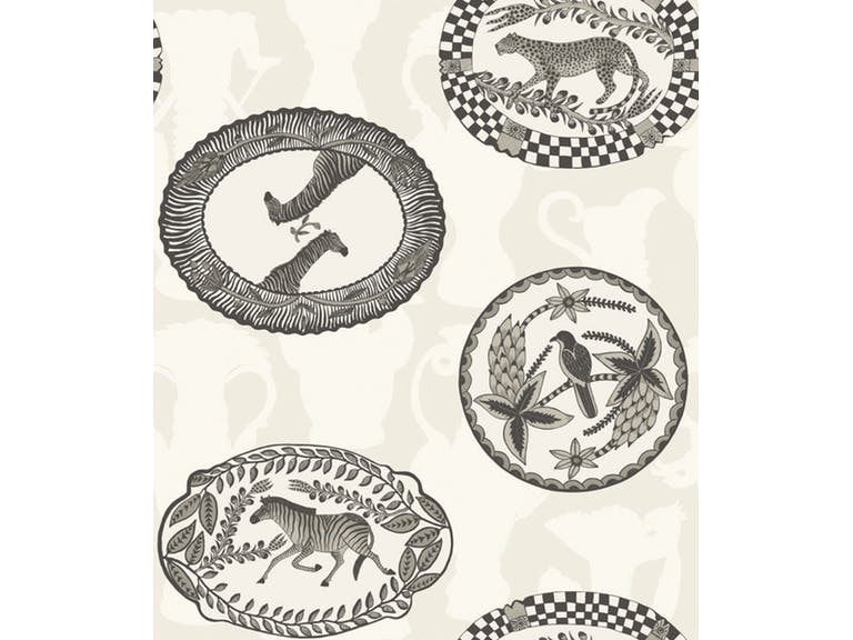 Cole & Son WP: Ardmore Matrinah 109/4019.CS.0 Black & White