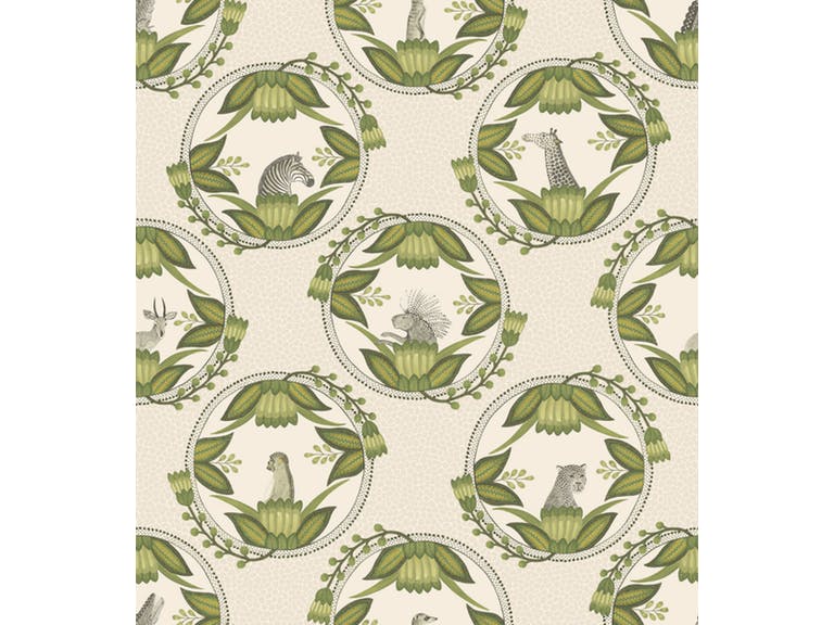 Cole & Son WP: Ardmore Cameos 109/9041.CS.0 Stone & Green