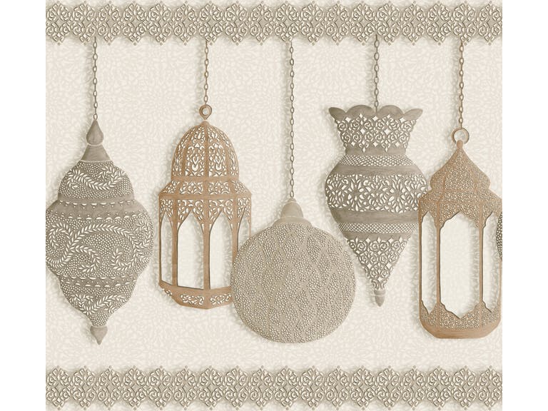 Cole & Son WP: Martyn Lawrence Bullard Fez 113/6014.CS.0 Gilver & Parchment