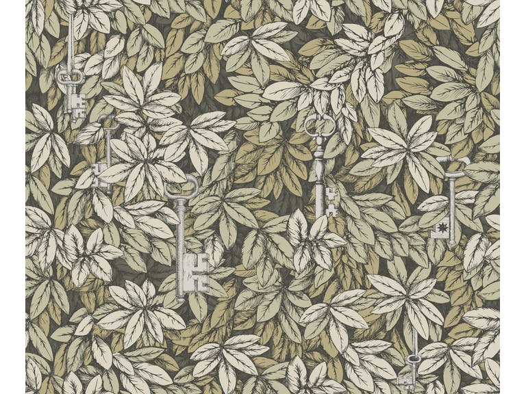 Cole & Son WP: Fornasetti Chiavi Segrete 114/9017.CS.0 Gilver & Gold