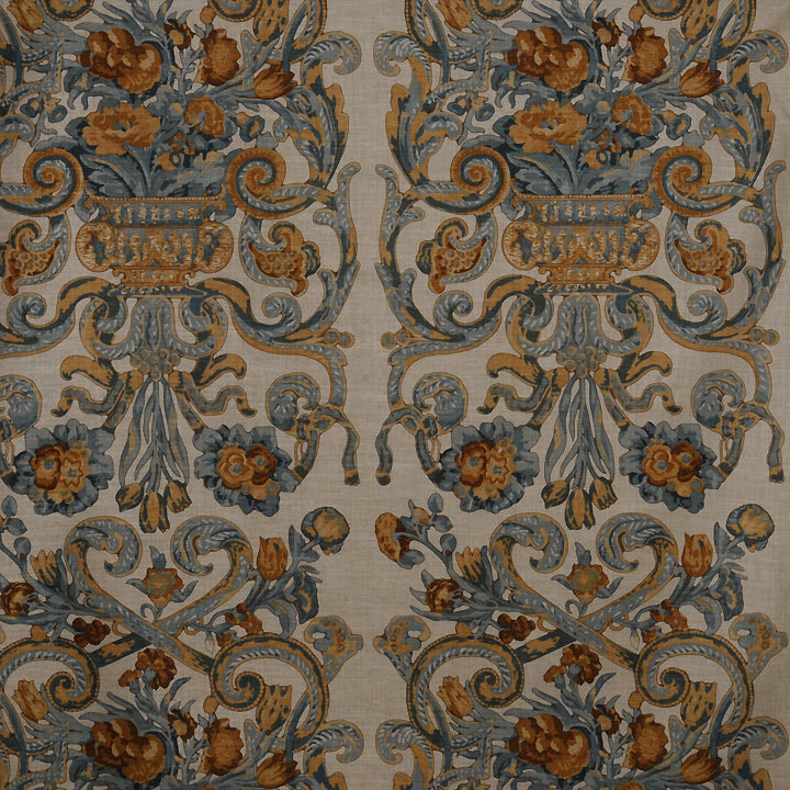 Scalamandre: Baroque Floral Canvas SC 0002 16136M Multi & Oakwood