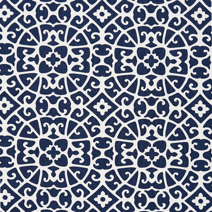 Scalamandre: Anshun Lattice SC 0005 16559 Indigo