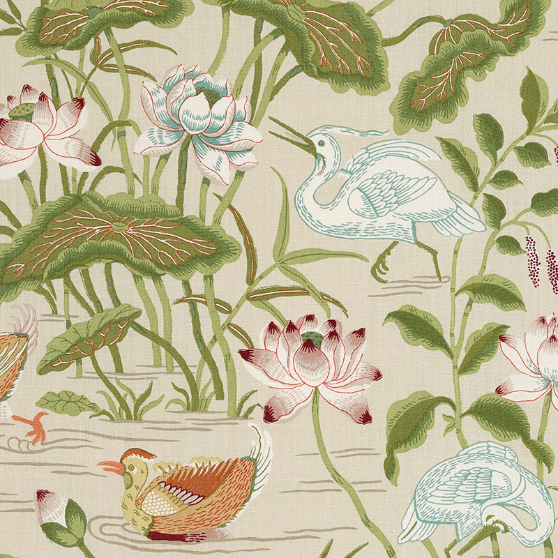Schumacher: Lotus Garden 172936 Parchment