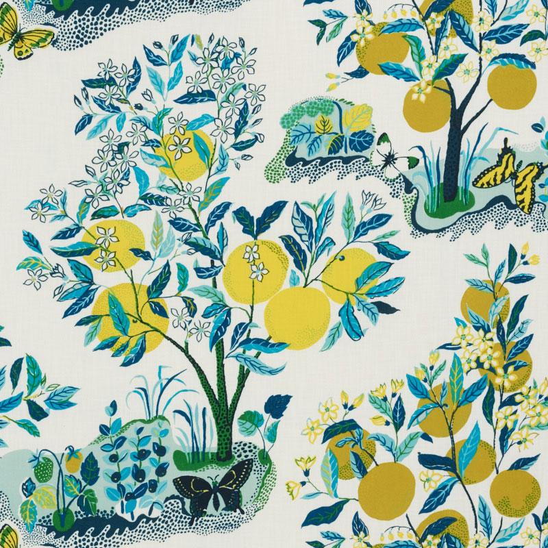 Josef Frank for Schumacher: Citrus Garden Indoor/Outdoor 177331 Pool