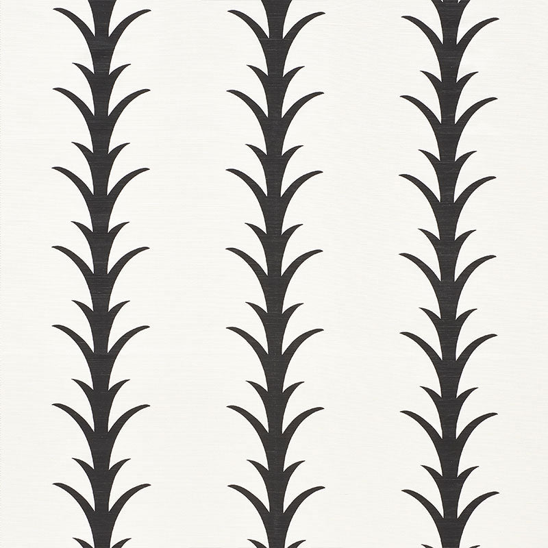 Schumacher: Acanthus Stripe 177632 Carbon