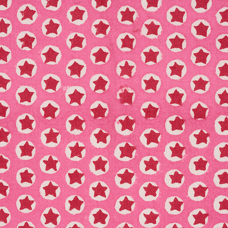 Molly Mahon for Schumacher: Tuk Tuk Hand Block Print 179220 Pink