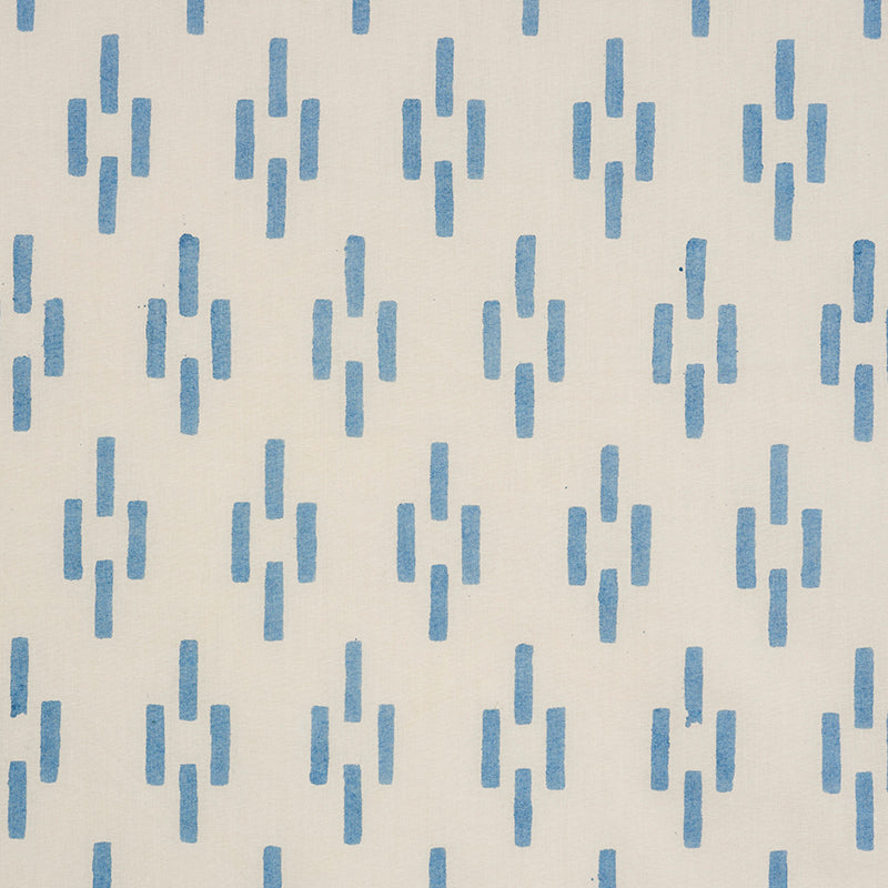 Molly Mahon for Schumacher: Dash Hand Block Print 179251 Blue
