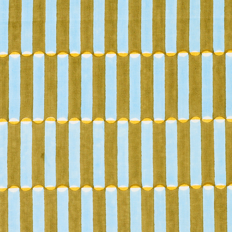 Molly Mahon for Schumacher: Luna Hand Block Print 179282 Khaki