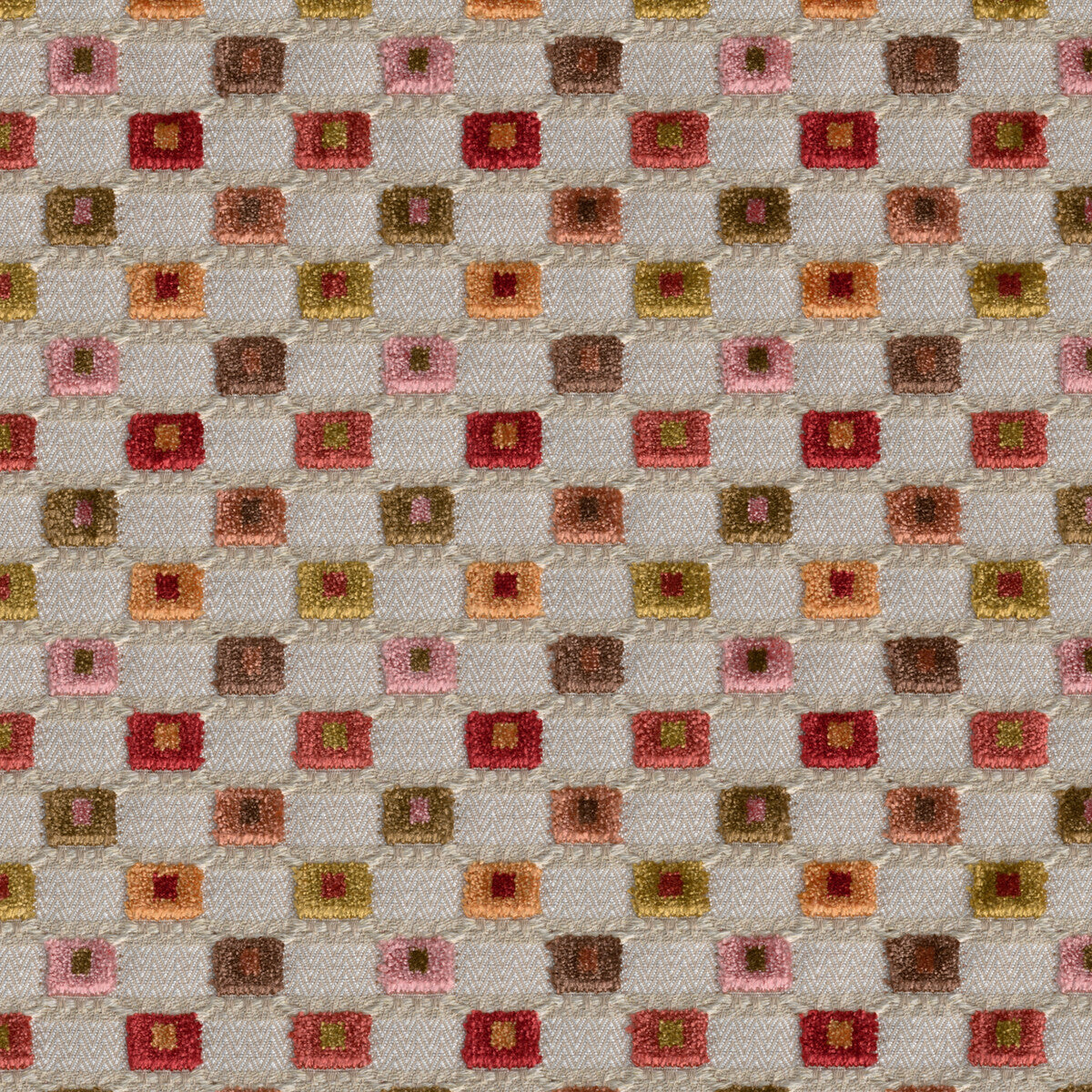 LEE JOFA LISBON VELVET CORAL MULTI