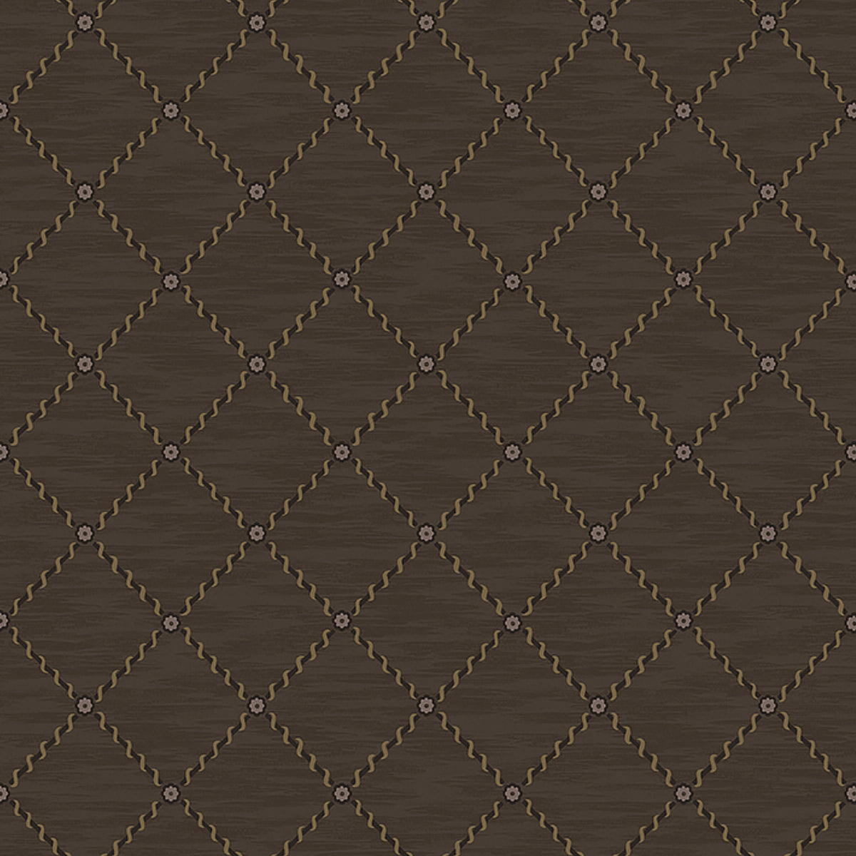 Schumacher WP: Golden Trellis 2264 Brown & Gold