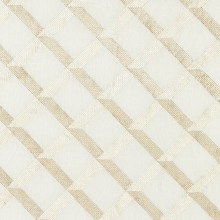 Scalamandre: Lattice Embroidery SC 0001 27090 Alabaster
