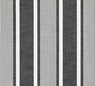 Scalamandre: Wellfleet Stripe SC 0005 27111 Carbon