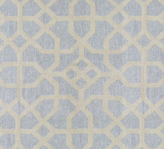 Scalamandre: Linen Lattice 27149-004 Bluestone, Fog