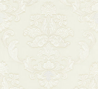 Scalamandre: Cornelia Damask Embroidery SC 0001 27160 Ivory