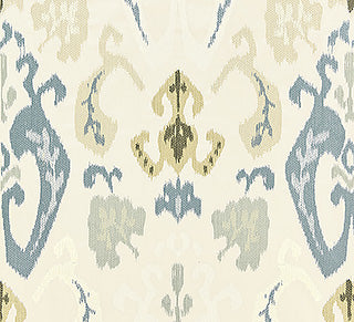 Scalamandre: Mandalay Ikat Embroidery SC 0001 27172 Cloud