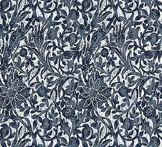 Scalamandre: BALI FLORAL SC 0006 27195 Ultramarine