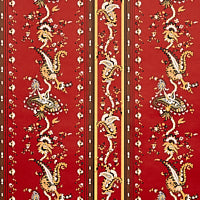 Schumacher: Elena Paisley Stripe WP 5012892 Pompeii