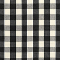 Schumacher: Camden Cotton Check 63042 Ebony
