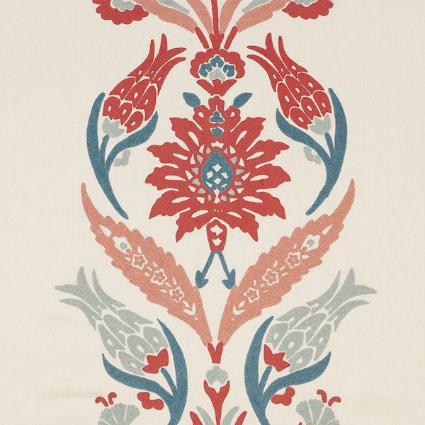 Schumacher: Anagada Embroidery 74140 Dusty Rose