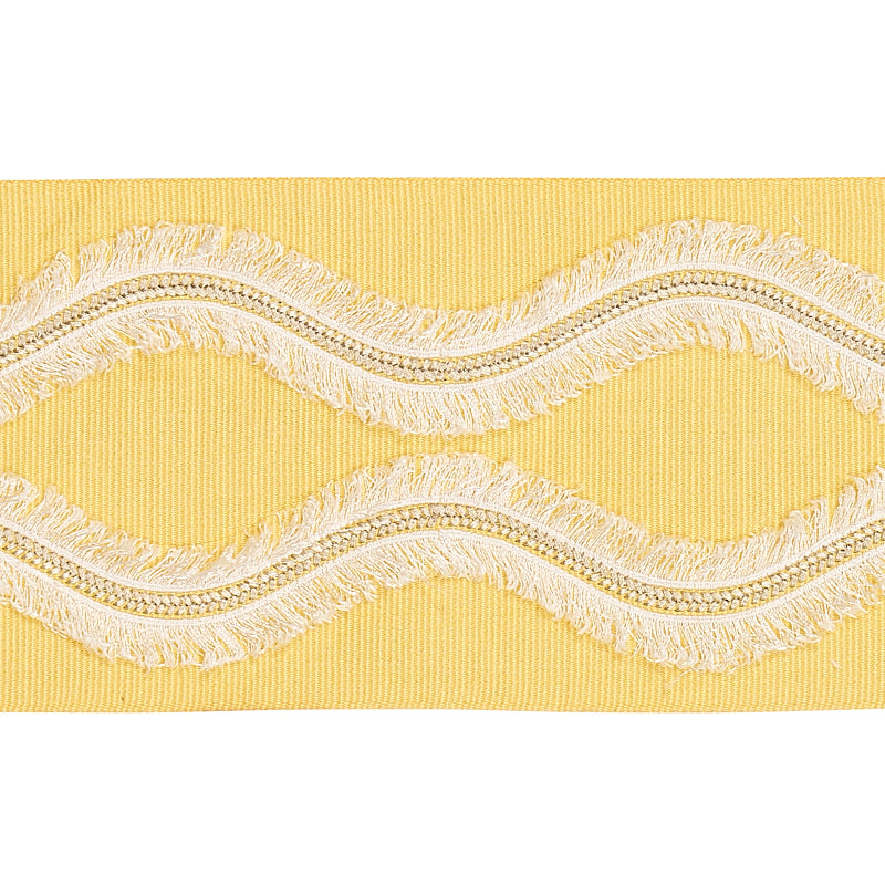 Schumacher: Ogee Embroidered Tape 74333 Yellow