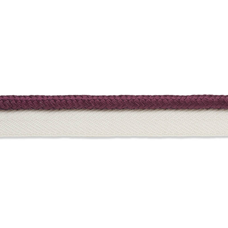 Schumacher: Gustave Silk Lip Cord Medium 74555 Eggplant