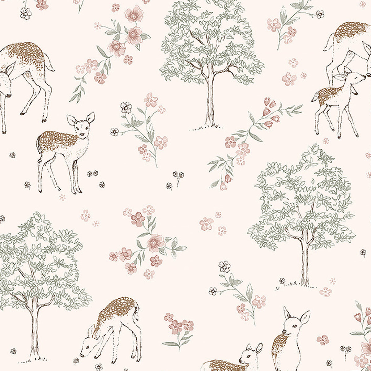 Schumacher WP: Deer Love 7473 Blush