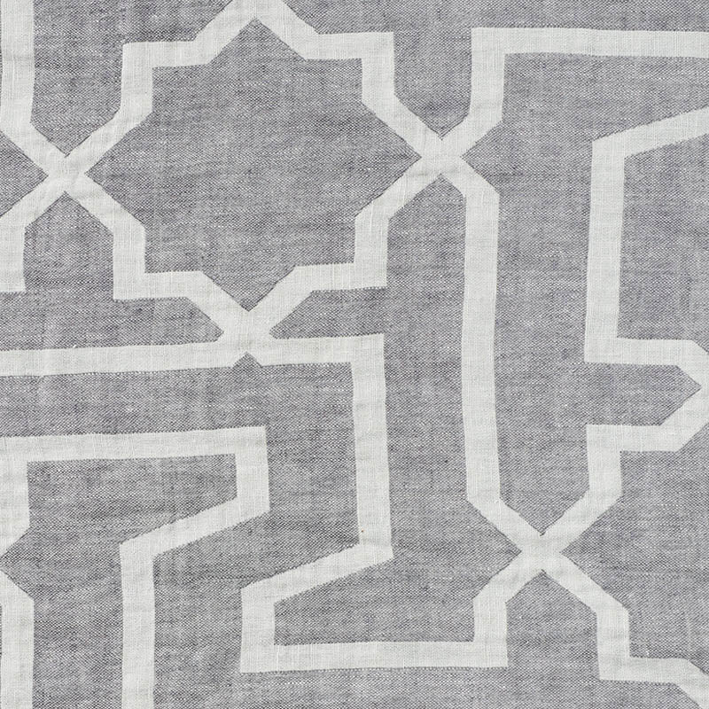 Schumacher: Arabesque Maze Sheer 75870 Grey