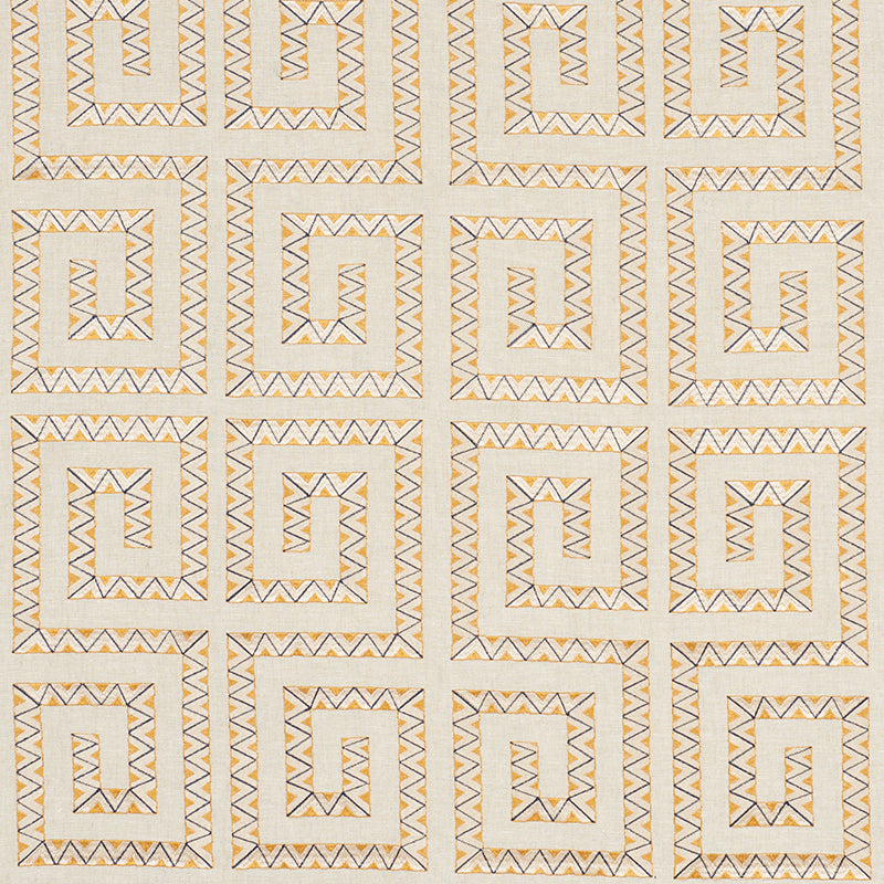 Schumacher: Prado Embroidery 76071 Saffron