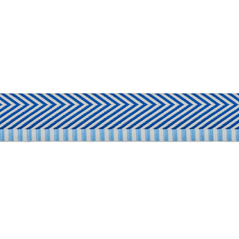 Schumacher: Chevron Twill Tape 76113 Blue