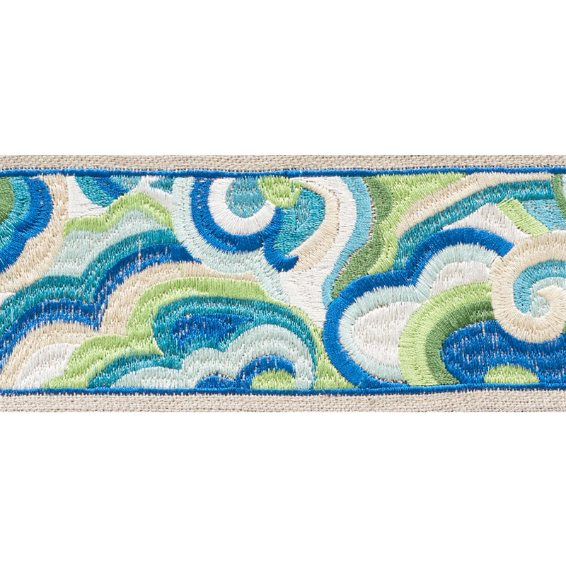 Schumacher: Woodstock Tape 76221 Peacock