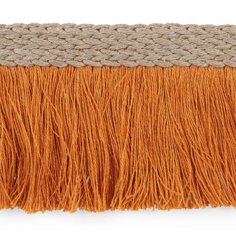Schumacher: Braided Linen Fringe 76262 Orange