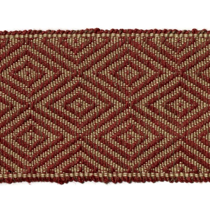Highland Court: Sherman Oaks Trimmings 2 3/4" Tape Jacquard Ruby 78093H-337