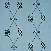 Schumacher: Nicolette Embroidery 78202 Dusty Blue