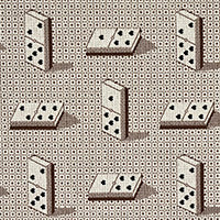 Schumacher: Domino Epingle 79322 Brown