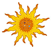 Schumacher: Helios Applique 79640 Yellow