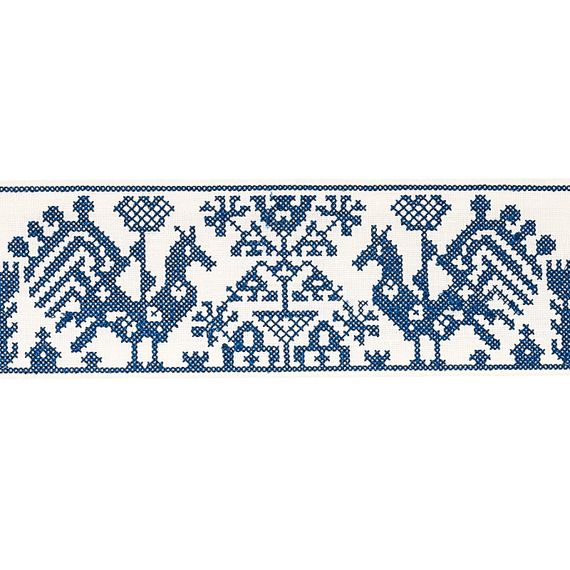 Schumacher: Tarpan Embroidery Tape 80000 Navy