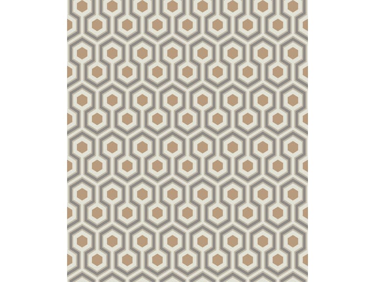 Cole & Son WP: Contemporary Restyled Hicks' Hexagon 95/3017.CS.0 Gold/Taupe