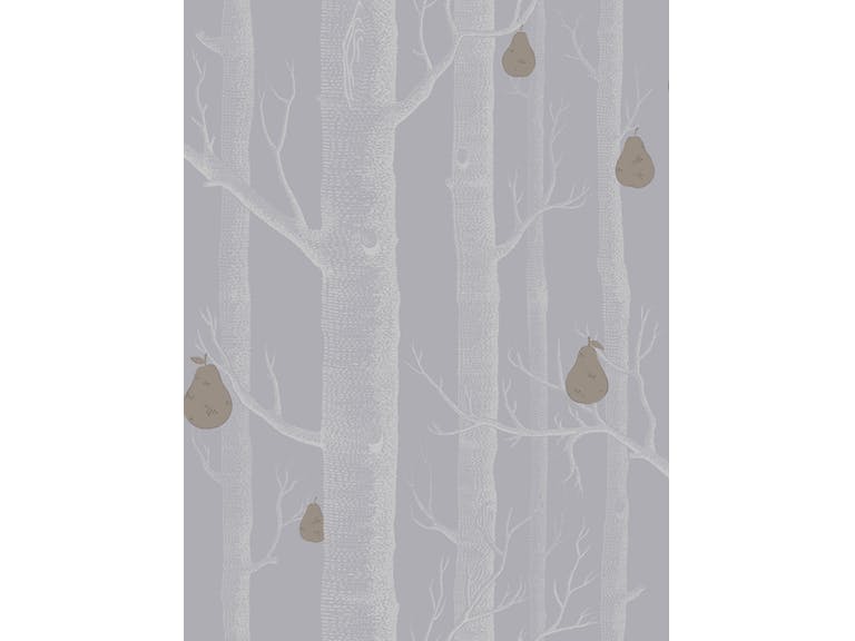 Cole & Son WP: Contemporary Restyled Woods & Pears 95/5030.CS.0 Slate/Silver