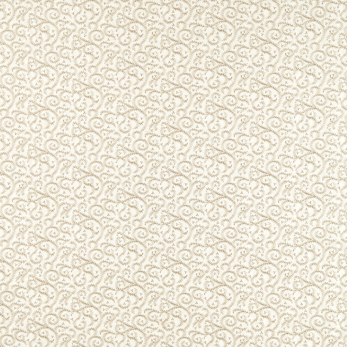 CLARKE AND CLARKE BUTA EMBROIDERY NATURAL