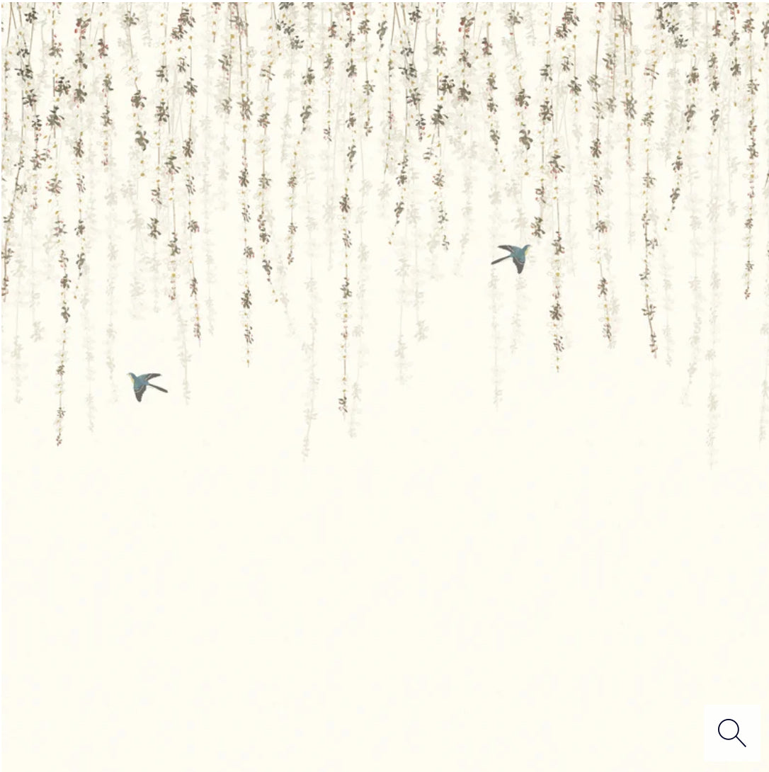 Thibaut: Blossom Mural (2 panels) TM24451 in White