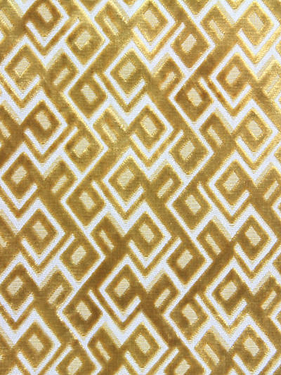 Scalamandre: Anni Jacquard Velvet A9 0002 ANNI Golden Linen