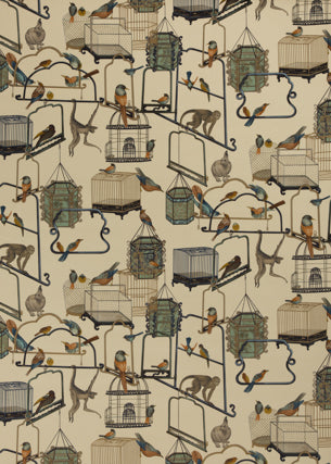 GP&J Baker: Menagerie Velvet BP10591.1.0 Parchment