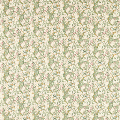 William Morris for Clarke & Clarke: Golden Lily F1677/03.CAC.0 Linen/Blush