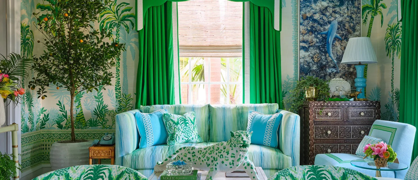 Sunny Stripe - Blue 2025118.535 Lilly Pulitzer for Lee Jofa