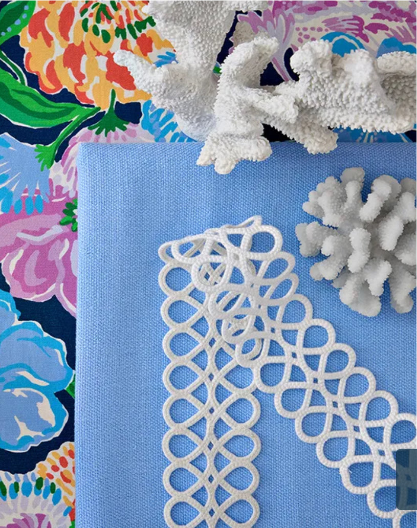 Island Exotic in Navy 2025110.517 Lilly Pulitzer for Lee Jofa