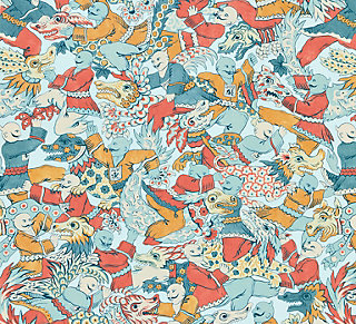 Scalamandre: Dragon Dance: SC 0002 16612 Multi