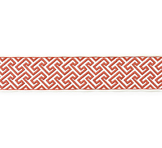 Scalamandre: Labyrinth Embroidered Tape SC 0003 T3319 Coral